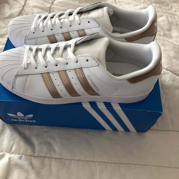 Adidas Superstar White/Rosegold - Picture 8 of 8